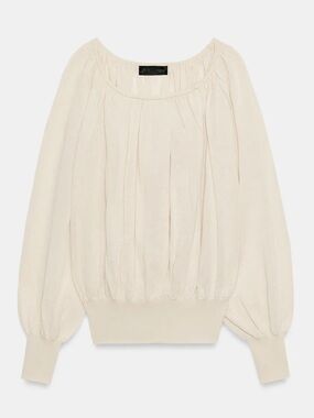 Zara Boat Neck Knit Blouse